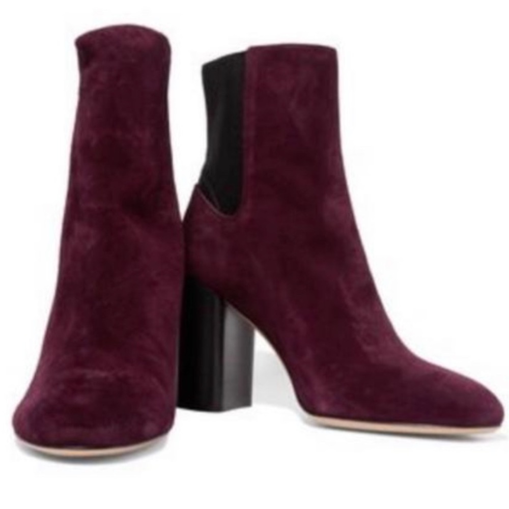 rag & bone Agnes high heeled Chelsea boots in burgundy color size 40